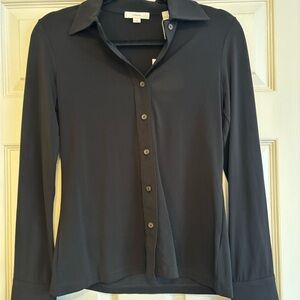 Vince Charcoal Button-Up Shirt
